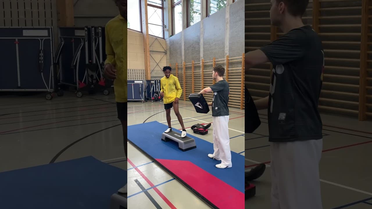 Half-Turn Jump Drop-Back Rear-Leg Kick For Reactive Power