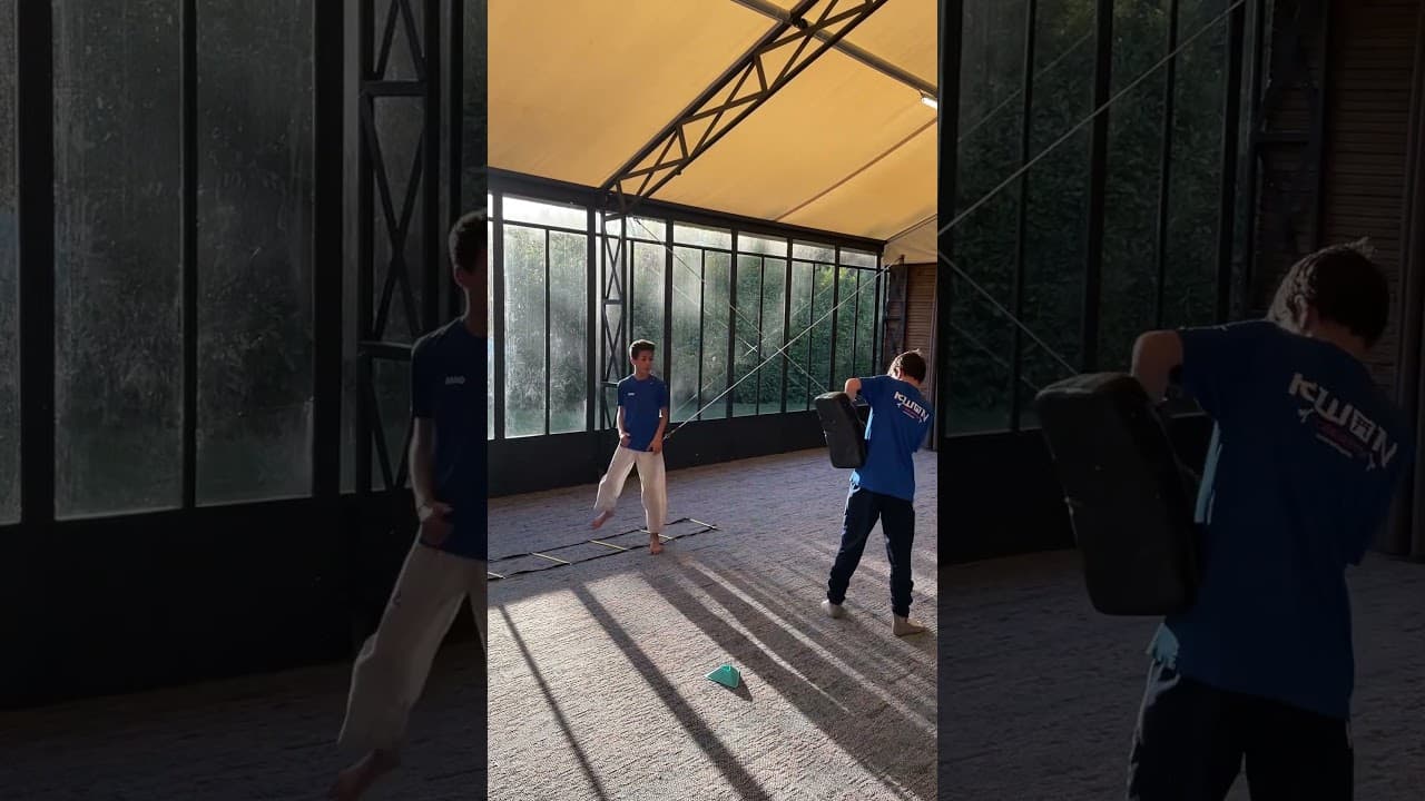 Side Stance Jumps with Double Step & Rear Kick