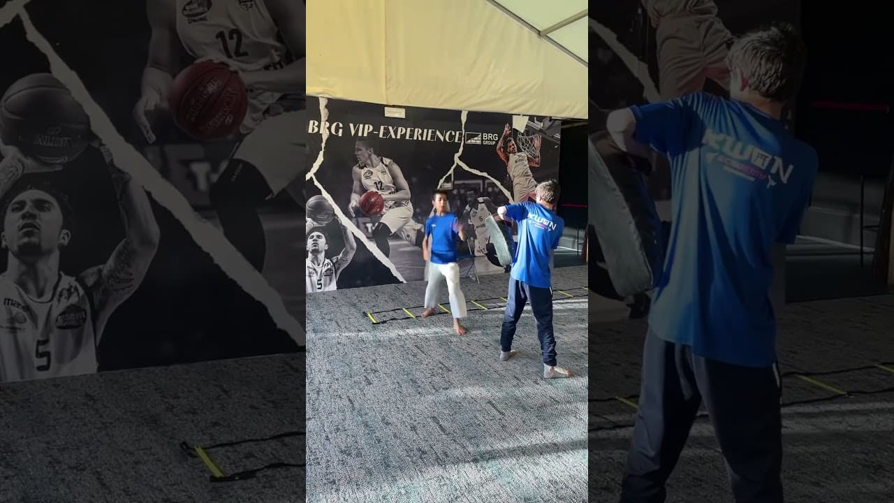 Multidirectional Pogo Ladder Jumps to Rear Kick for Taekwondo